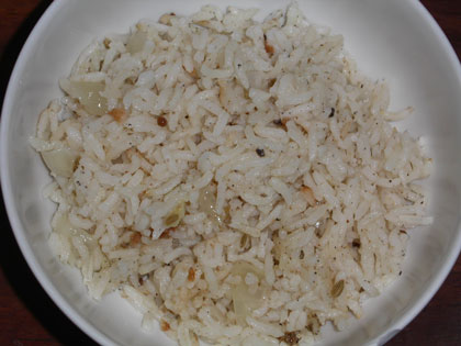 Photo of Fennel Cardamom Pilau copyright 2004 Owen Linderholm