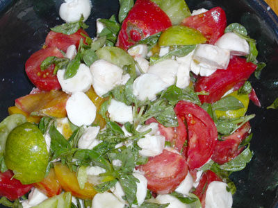 Tomato, Basil and Mozzarella Salad copyright 2004 Owen Linderholm